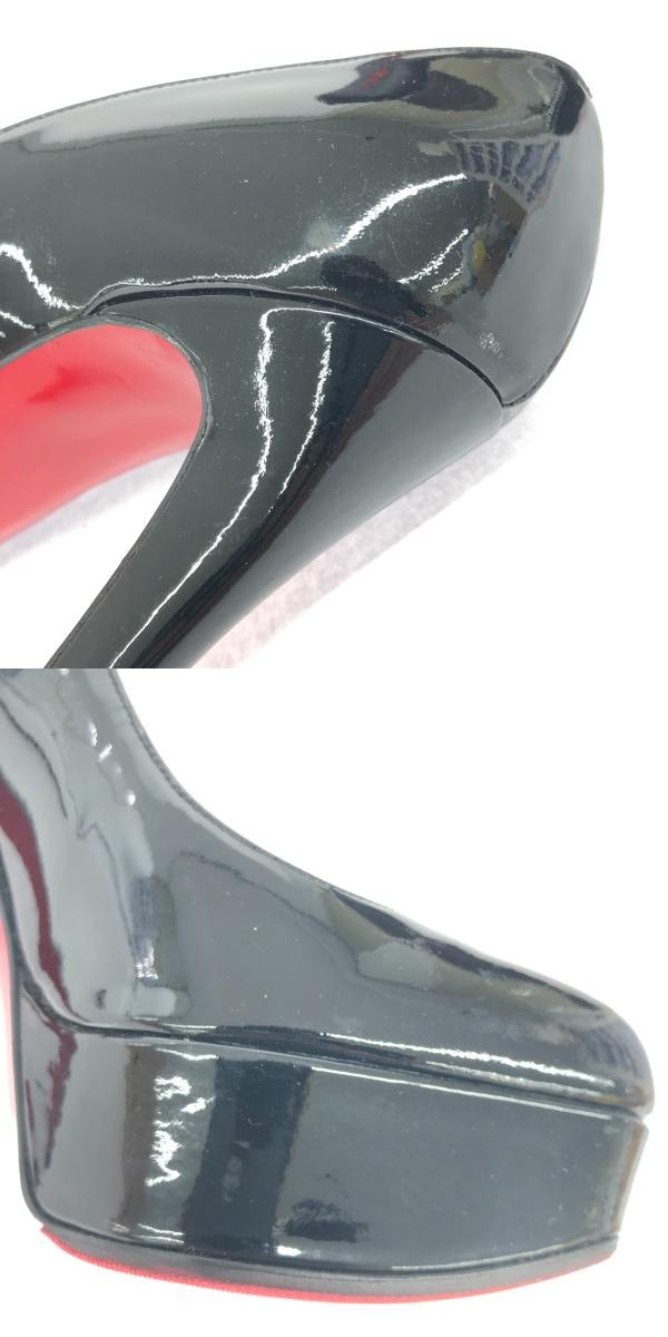 Christian Louboutin Shoes Pumps Heel EU 38 US 8 Black Authentic