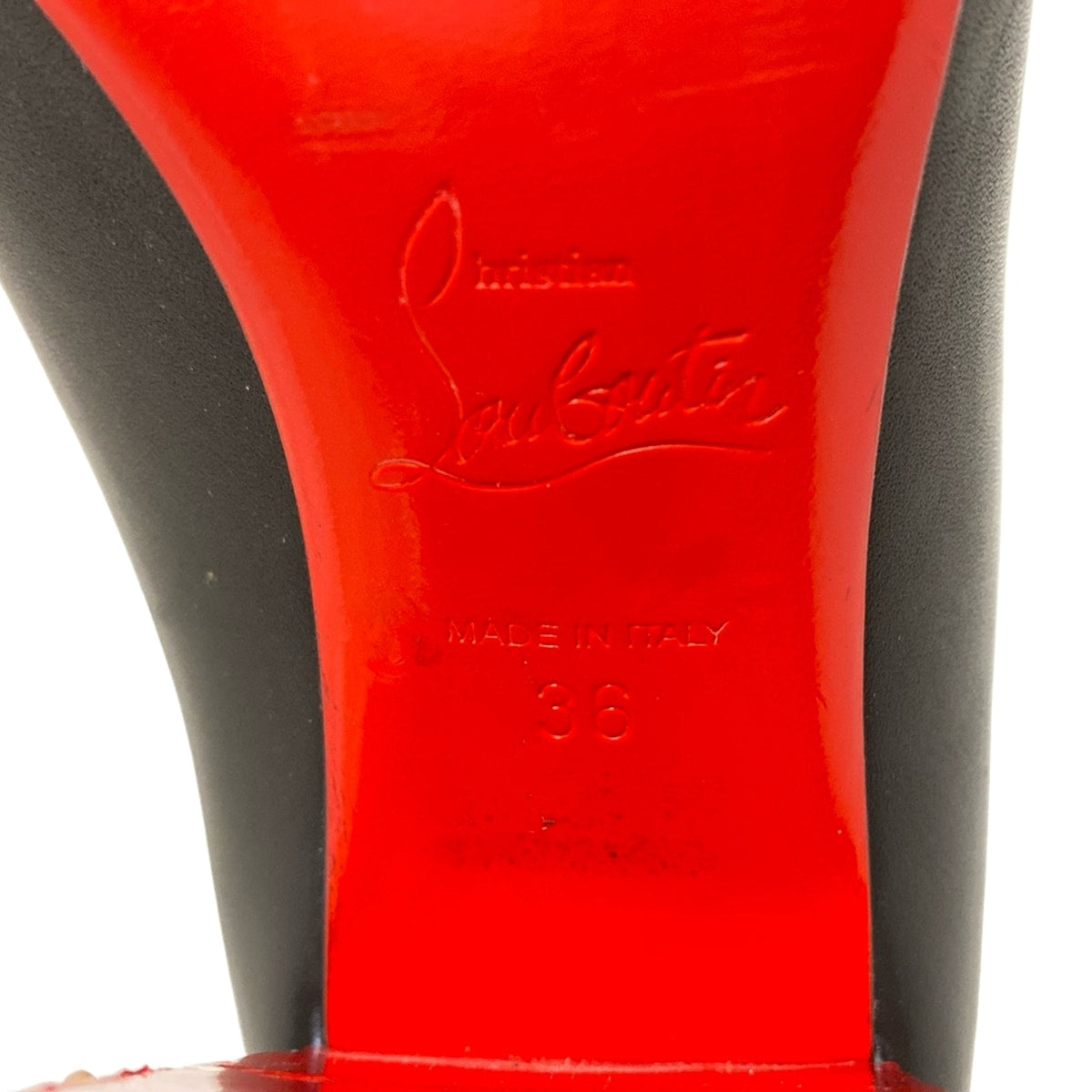 Christian Louboutin Short Boots Shoes EU 36 US 6 Black Authentic