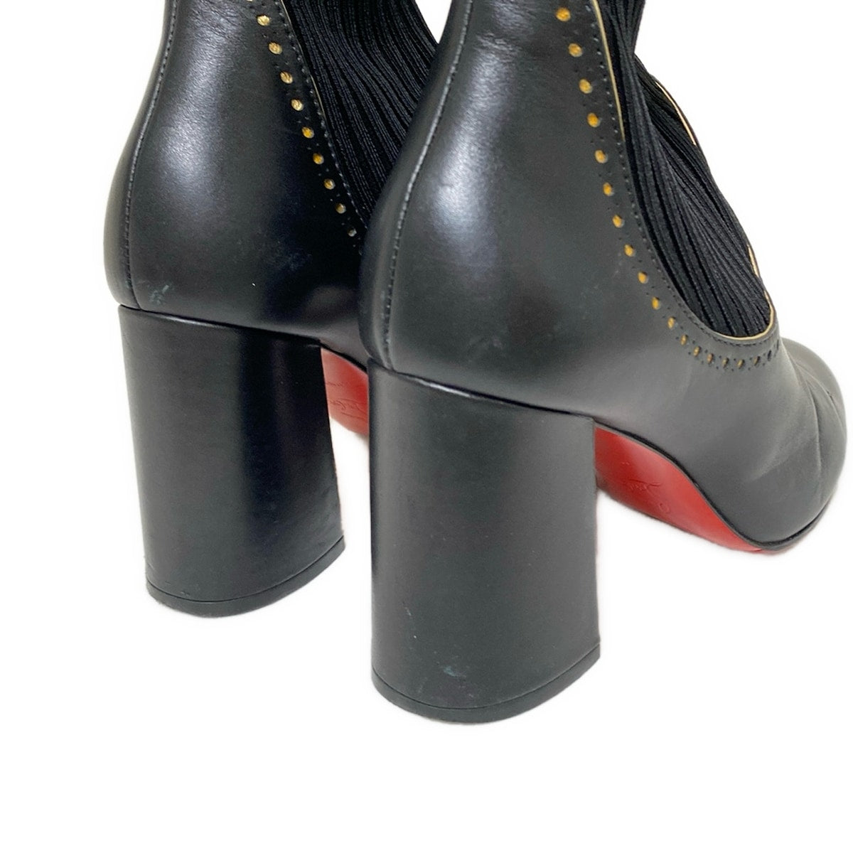 Christian Louboutin Short Boots Shoes EU 36 US 6 Black Authentic
