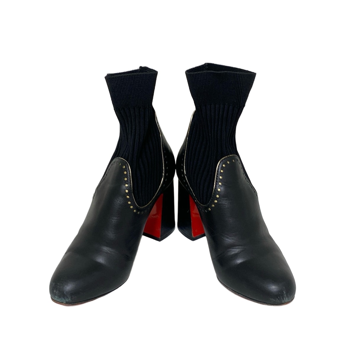 Christian Louboutin Short Boots Shoes EU 36 US 6 Black Authentic