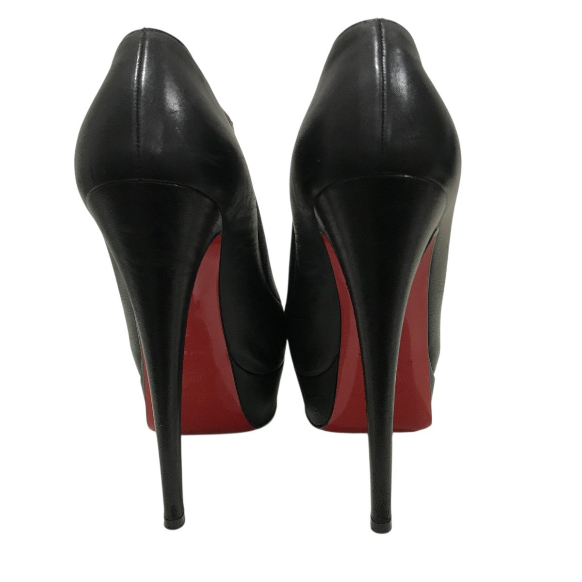 Christian Louboutin Platform Bootie Boots Shoes EU 36 US 6 Black Authentic