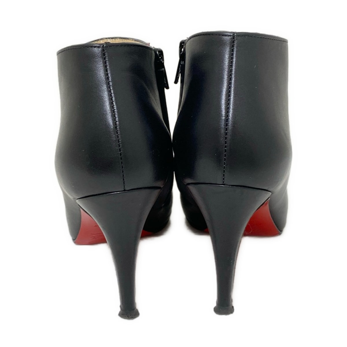Christian Louboutin Boots Bootie Shoes EU 36 US 6 Leather Black Authentic
