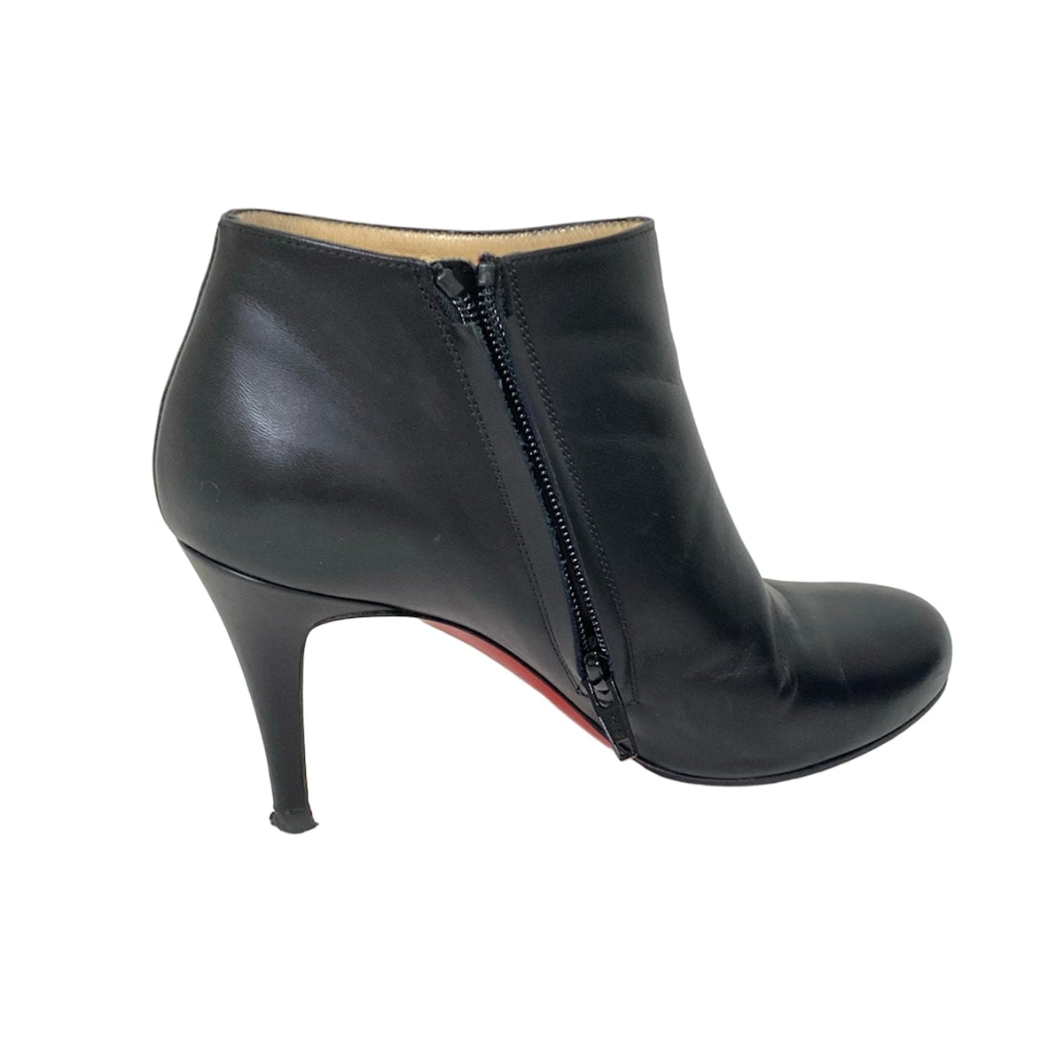 Christian Louboutin Boots Bootie Shoes EU 36 US 6 Leather Black Authentic