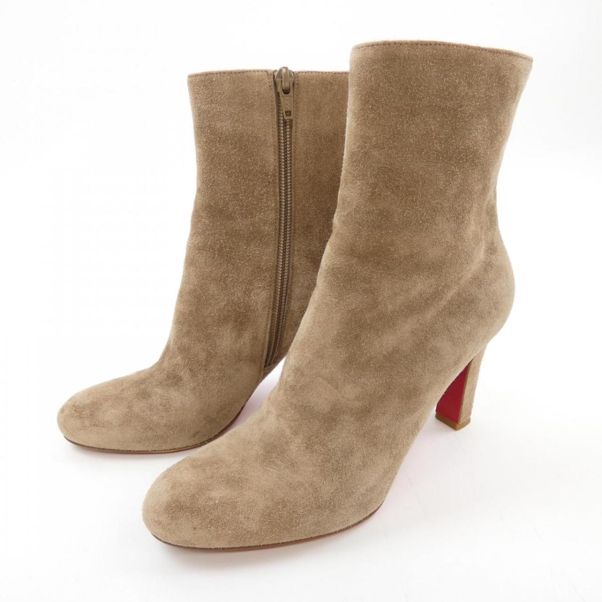 Christian Louboutin Boots Shoes EU 37.5 US 7.5 Brown Authentic