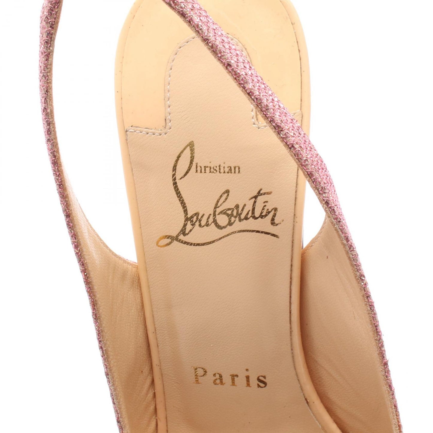 Christian Louboutin Shoes Pumps Heel EU 36 US 6 Leather Pink Authentic