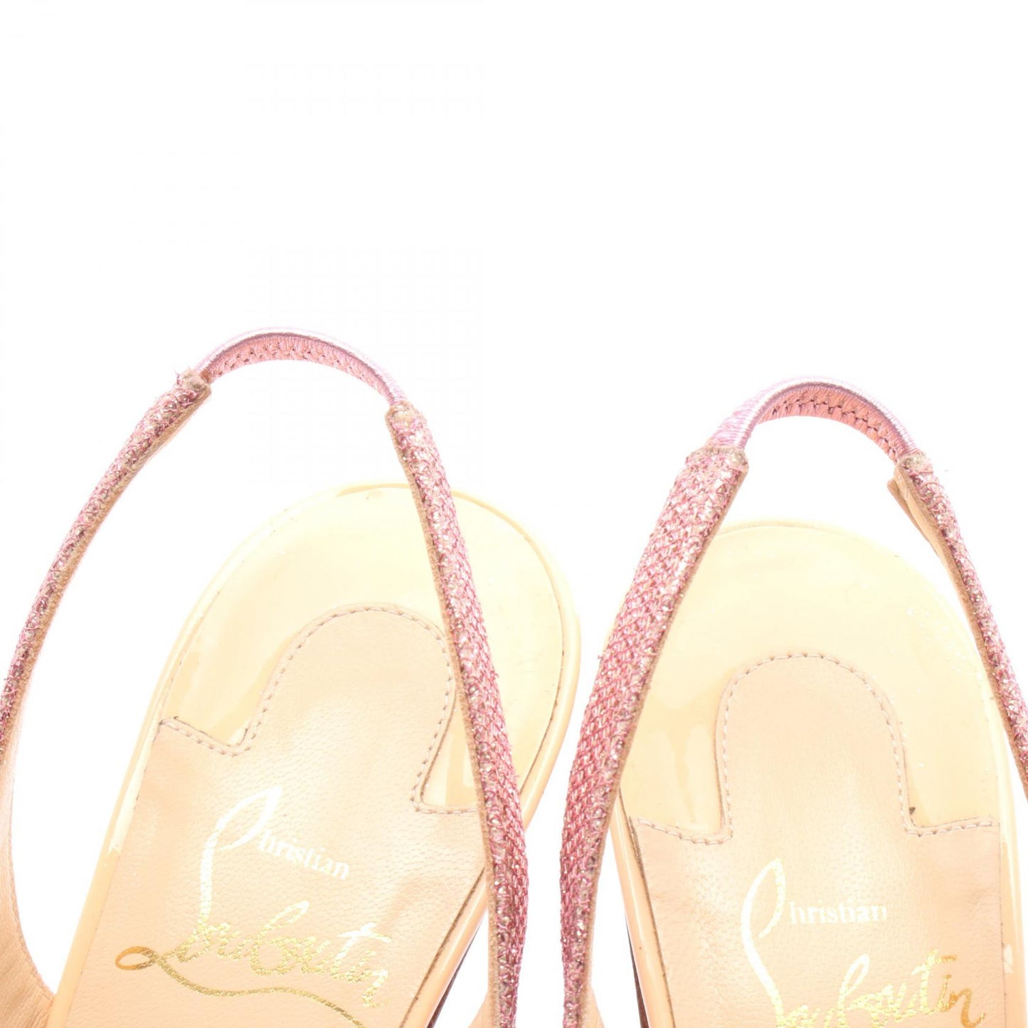 Christian Louboutin Shoes Pumps Heel EU 36 US 6 Leather Pink Authentic