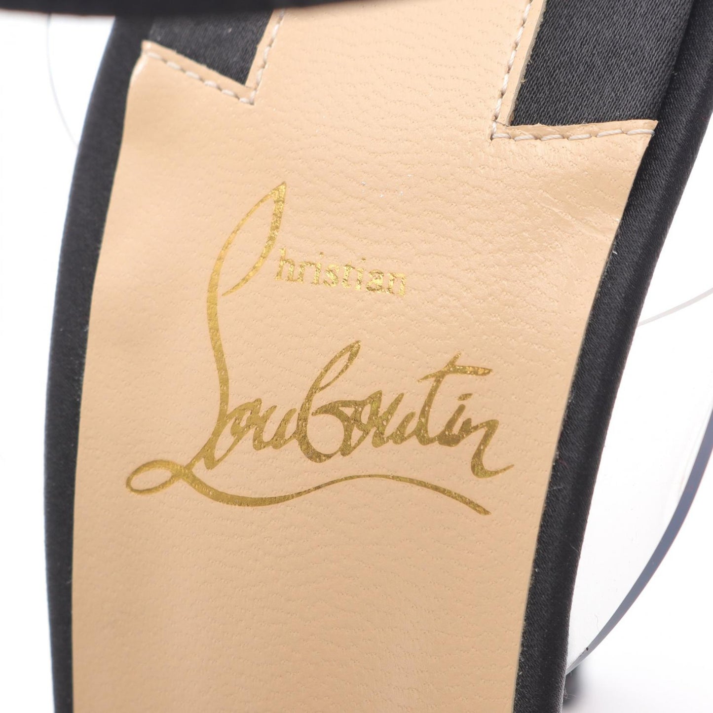 Christian Louboutin Shoes Pumps Heel EU 38.5 US 8.5 Black Clear Authentic