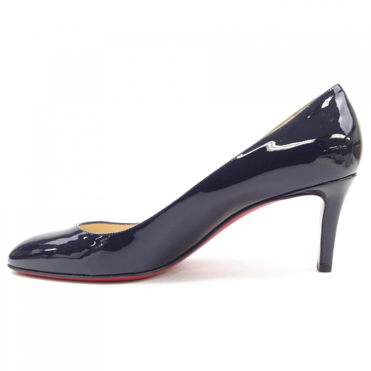 Christian Louboutin Shoes Pumps Heel EU 38 US 8 Navy Authentic