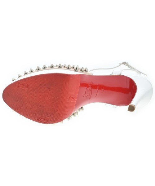 Christian Louboutin Shoes Pumps Heel EU 37 US 7 Silver Clear Authentic
