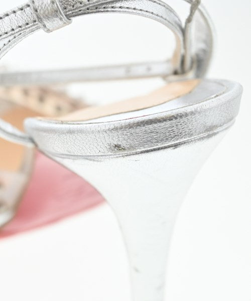 Christian Louboutin Shoes Pumps Heel EU 37 US 7 Silver Clear Authentic