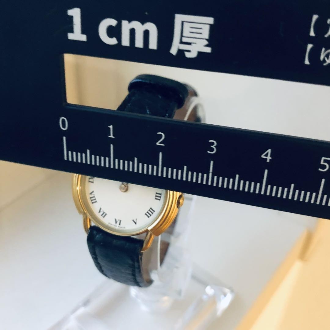 Christian Dior Watch Wristwatch Logo White Black Women's Authentic