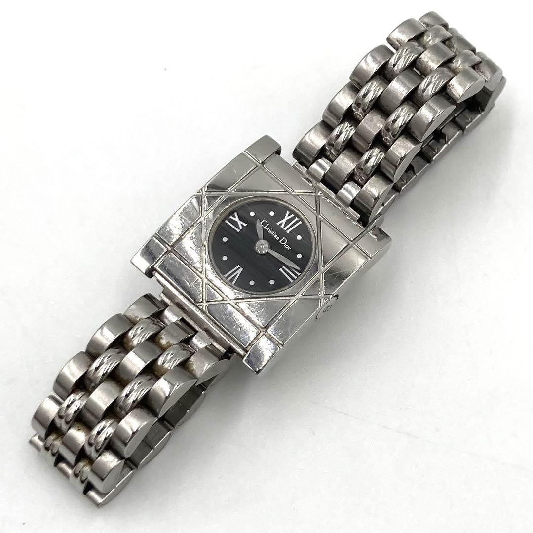 Christian Dior D82-100 Quartz Watch Wristwatch Logo Silver Women's Authentic