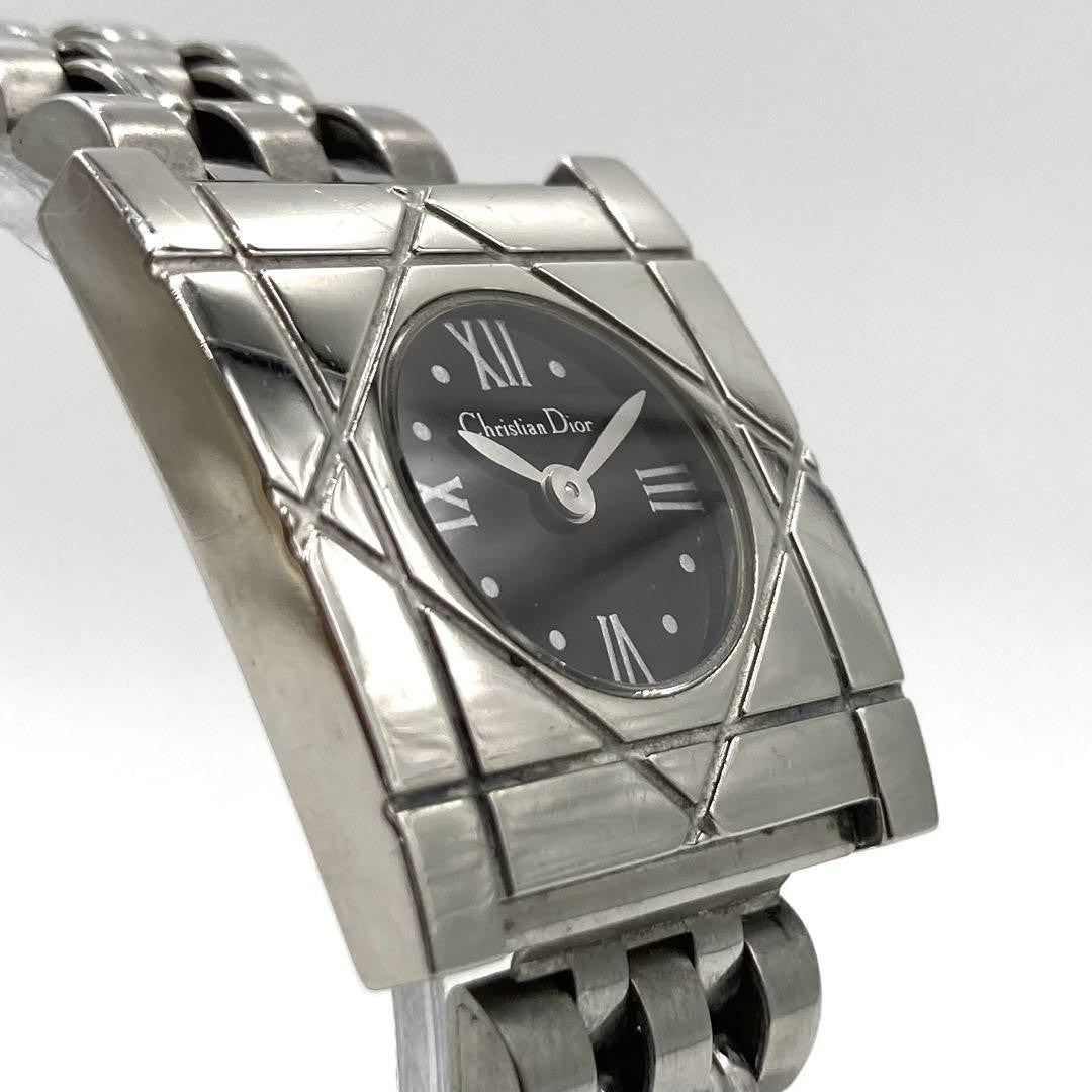 Christian Dior D82-100 Quartz Watch Wristwatch Logo Silver Women's Authentic
