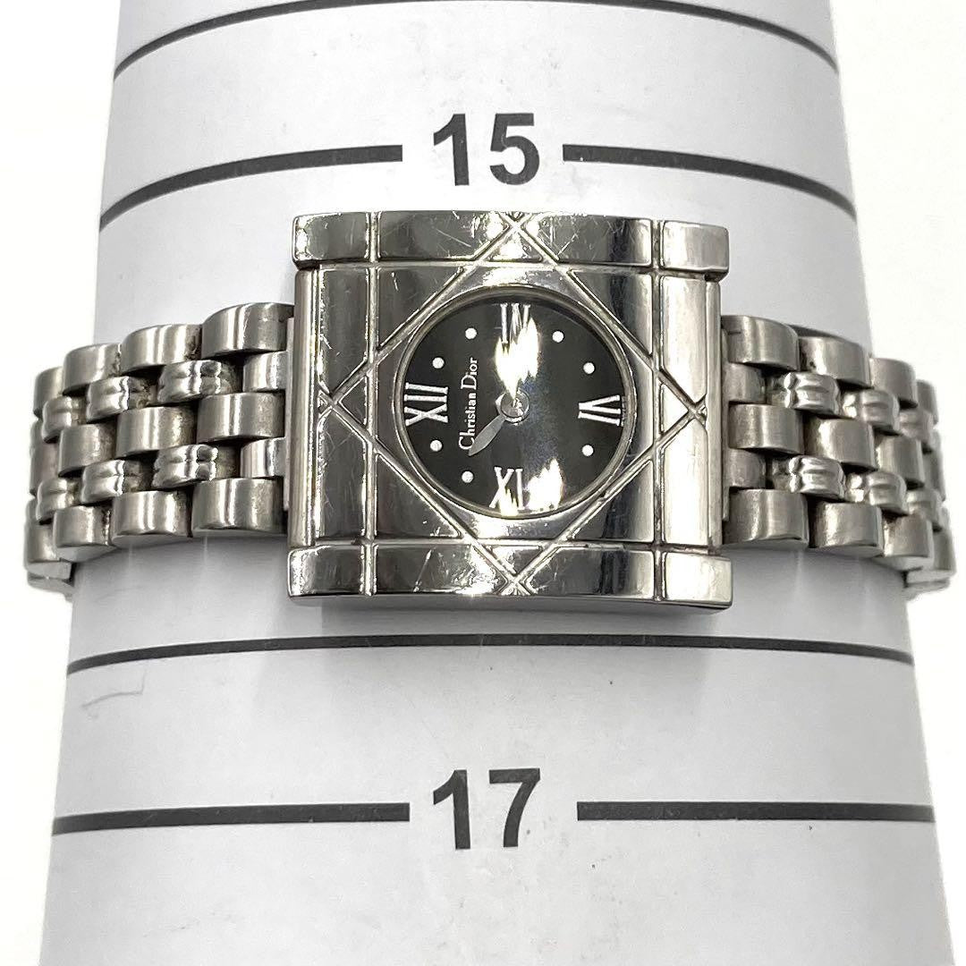 Christian Dior D82-100 Quartz Watch Wristwatch Logo Silver Women's Authentic