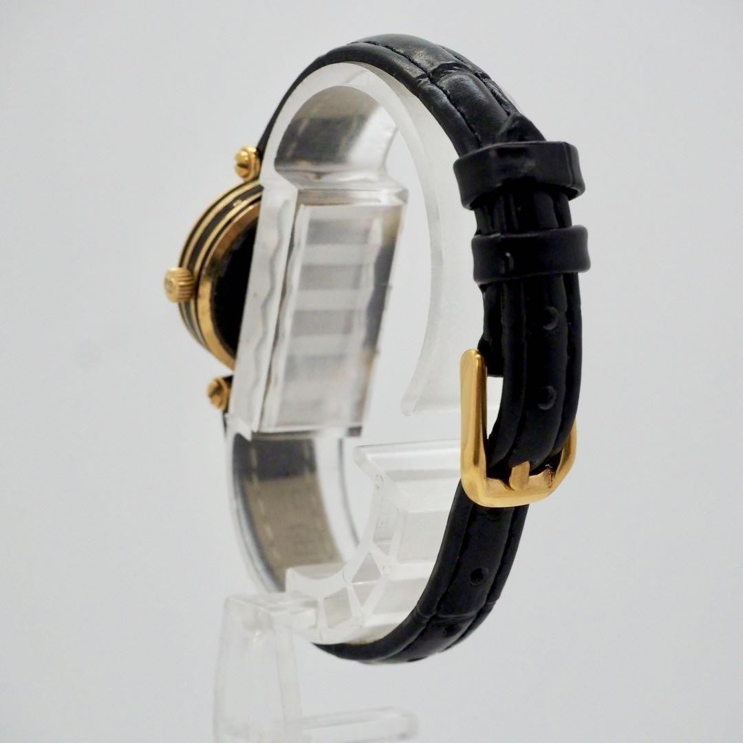 GUCCI Quartz Watch Wristwatch Gold Black Women's Authentic