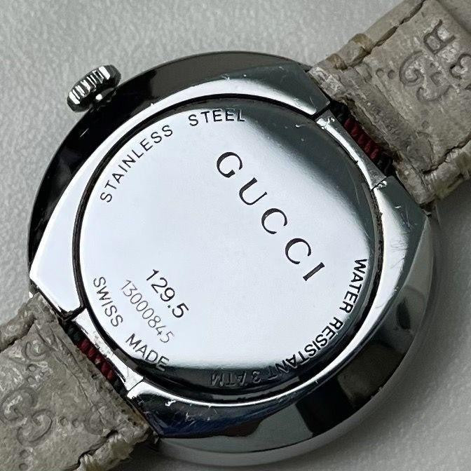 GUCCI 129.5 Quartz Watch Wristwatch Sherry Line Silver Women's Authentic