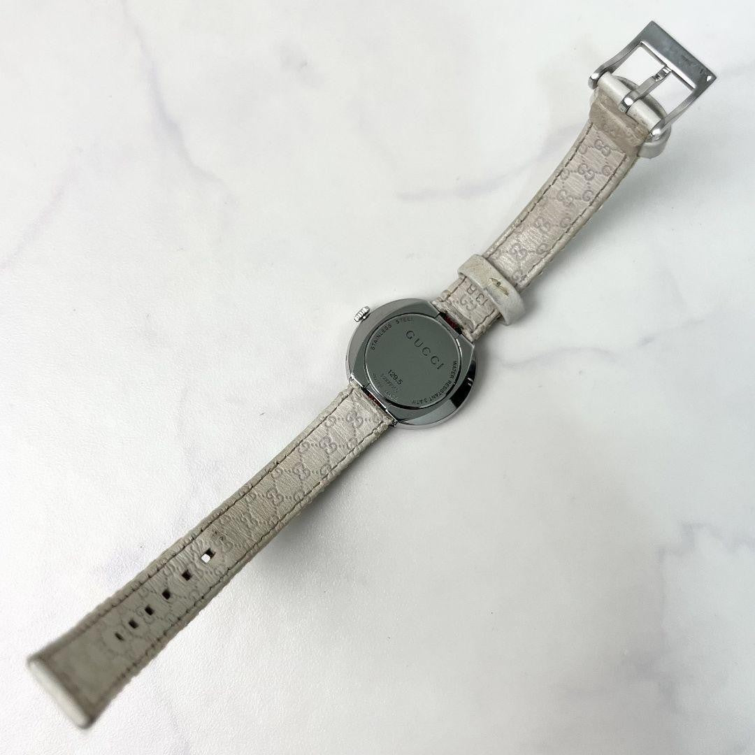 GUCCI 129.5 Quartz Watch Wristwatch Sherry Line Silver Women's Authentic