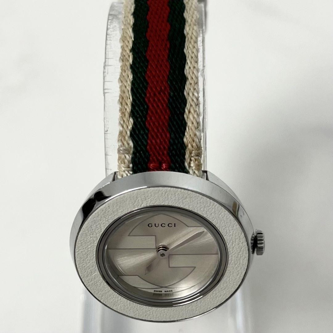 GUCCI 129.5 Quartz Watch Wristwatch Sherry Line Silver Women's Authentic