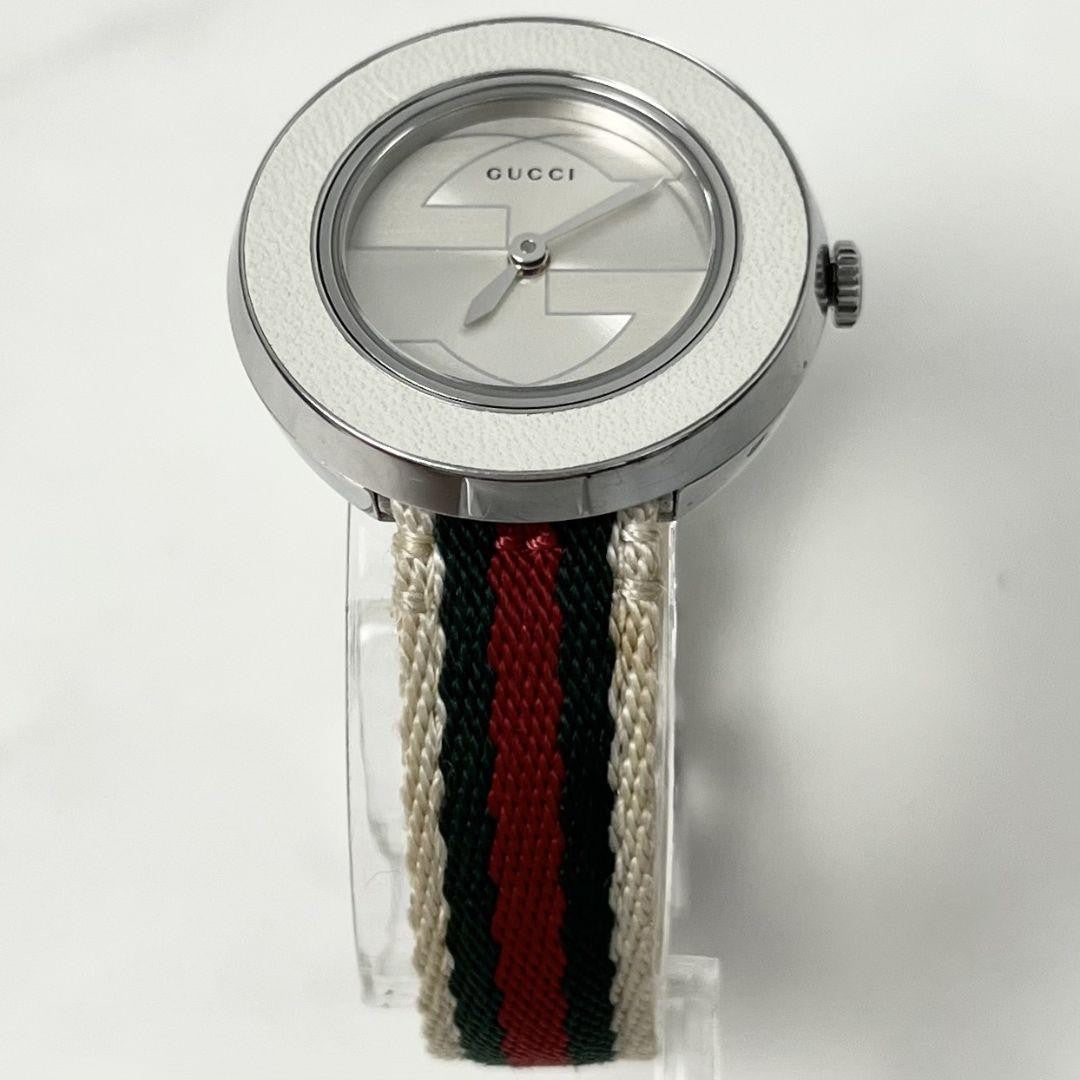 GUCCI 129.5 Quartz Watch Wristwatch Sherry Line Silver Women's Authentic