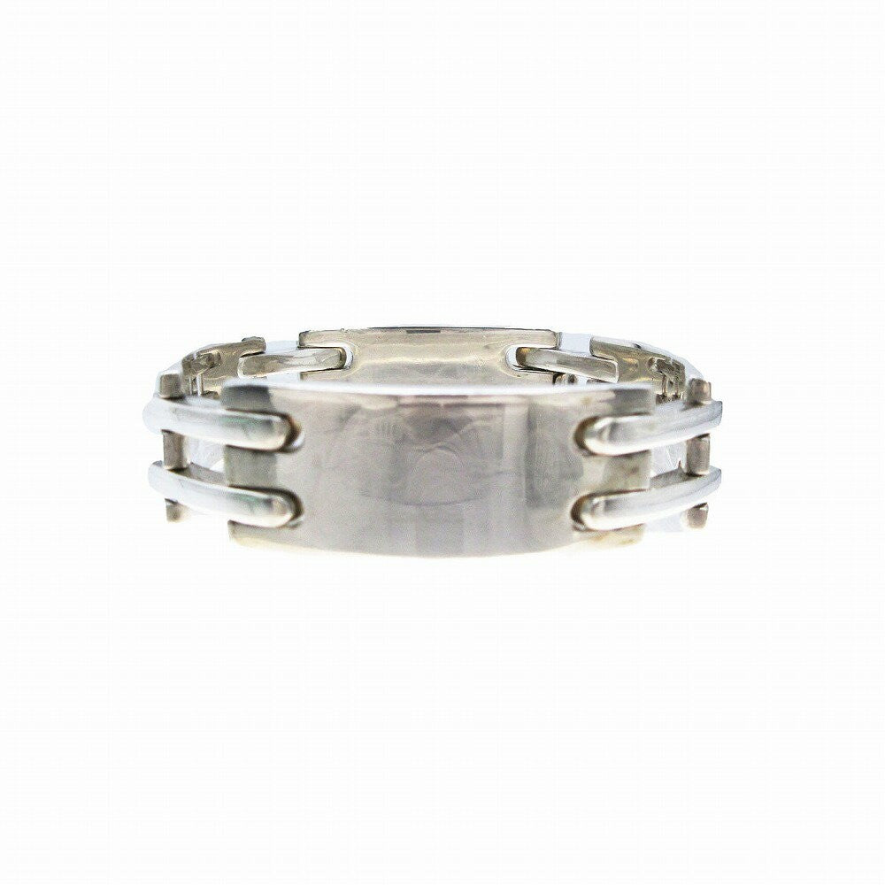 GUCCI Bracelet Bangle With Logo Link Silver 925 Women Accessory Authentic