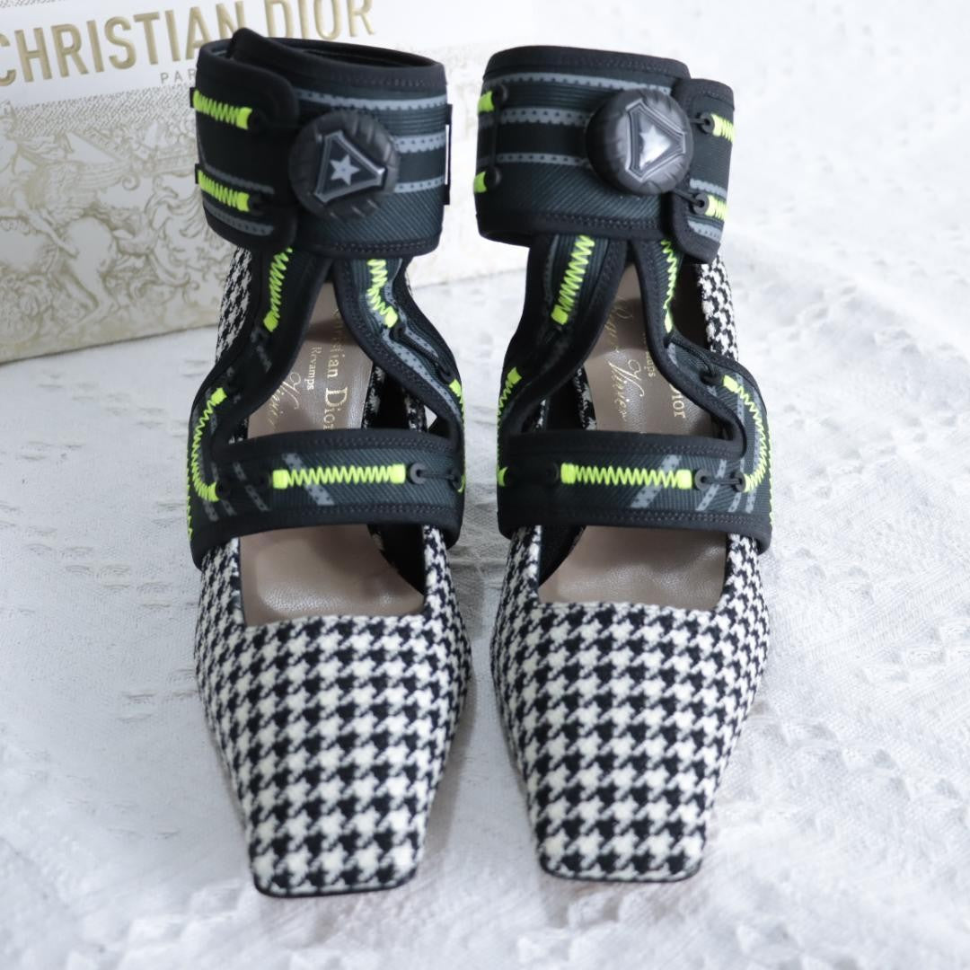 Christian Dior Shoes Pumps Heel Roger Vivier EU 35.5 US 5.5 Black White Auth