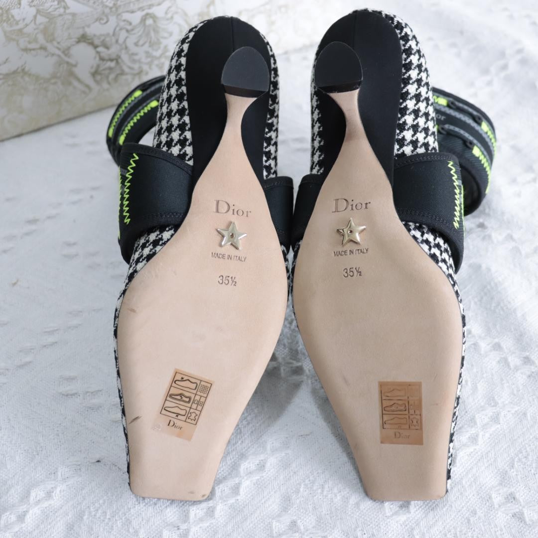 Christian Dior Shoes Pumps Heel Roger Vivier EU 35.5 US 5.5 Black White Auth