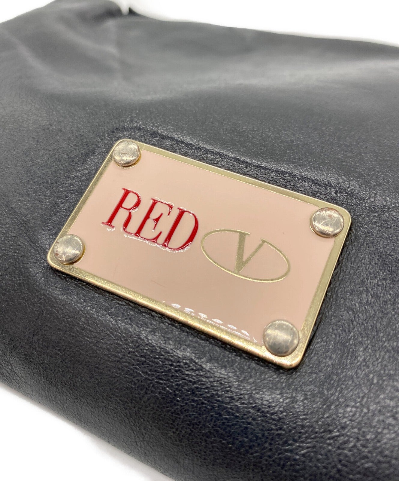 RED VALENTINO Shoulder Bag Purse Black Authentic