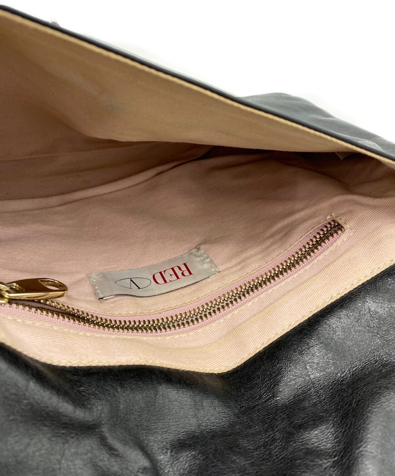 RED VALENTINO Shoulder Bag Purse Black Authentic