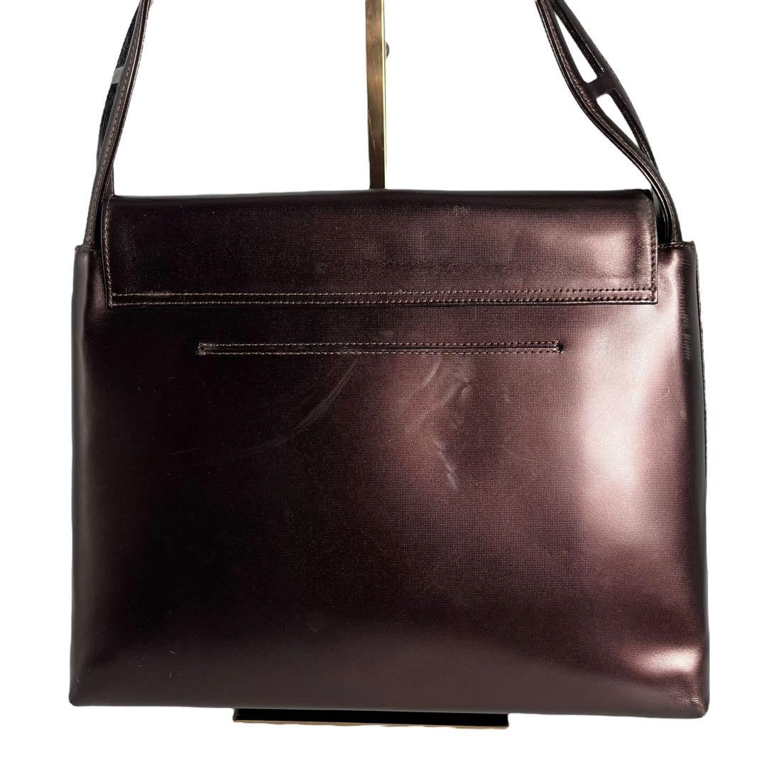GIVENCHY Handbag Purse shoulder bag 4G logo leather wine red Unisex Authentic
