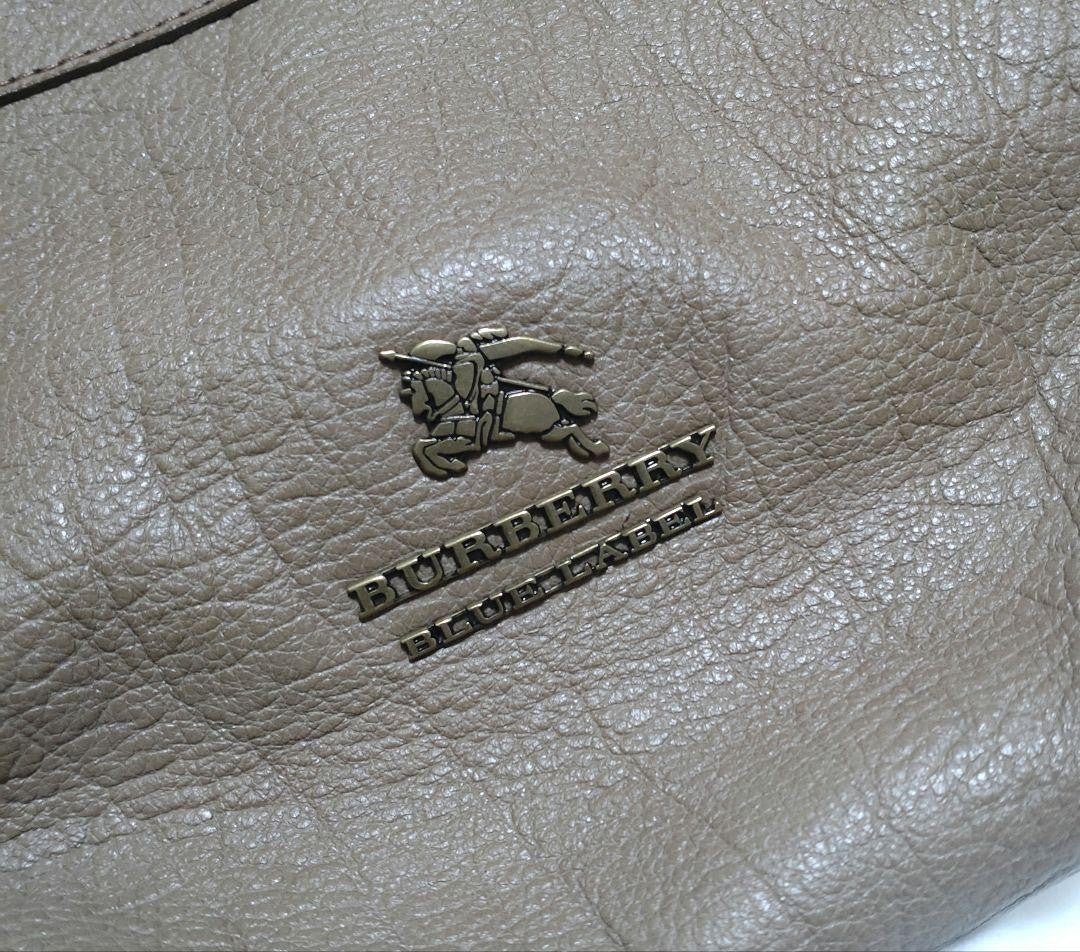 BURBERRY BLUE LABEL Shoulder Bag Purse Beige Authentic