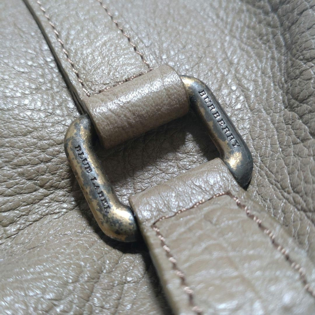 BURBERRY BLUE LABEL Shoulder Bag Purse Beige Authentic