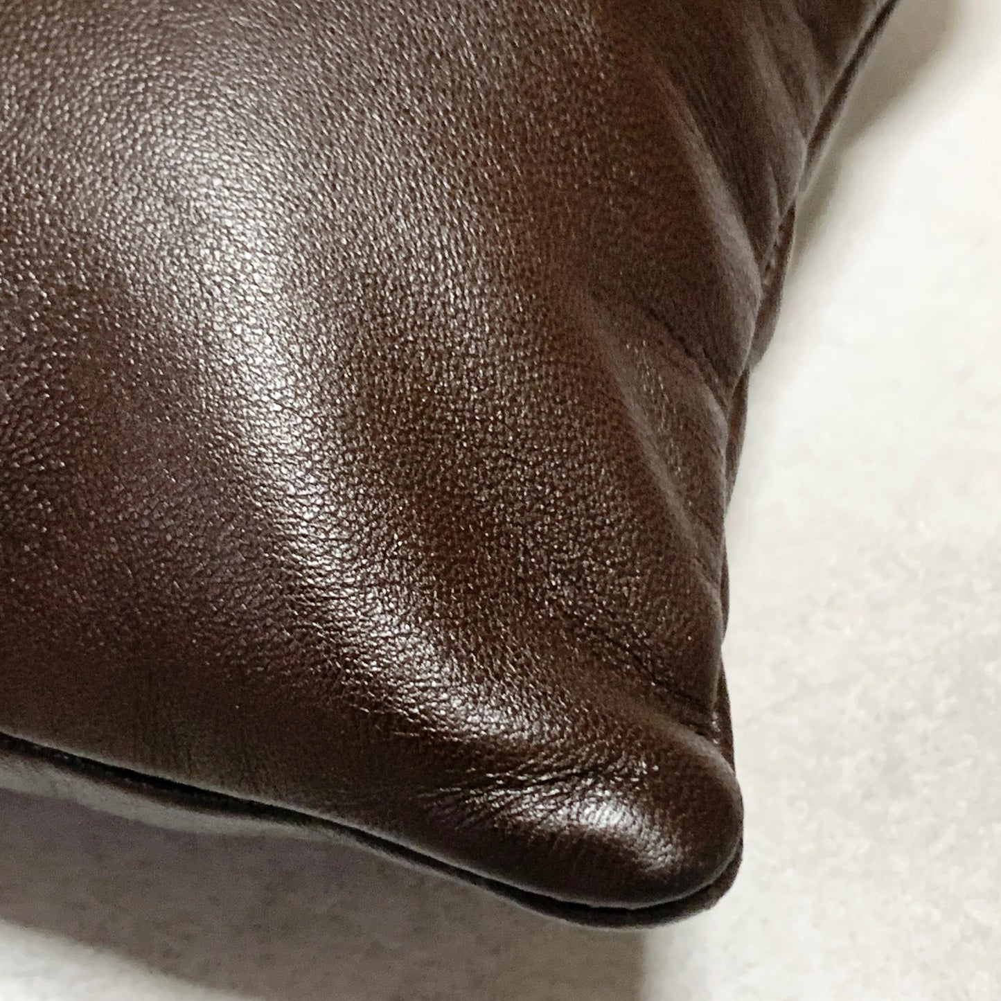 LOEWE Bag Anagram Shoulder Purse Leather Brown Used Women's Authentic