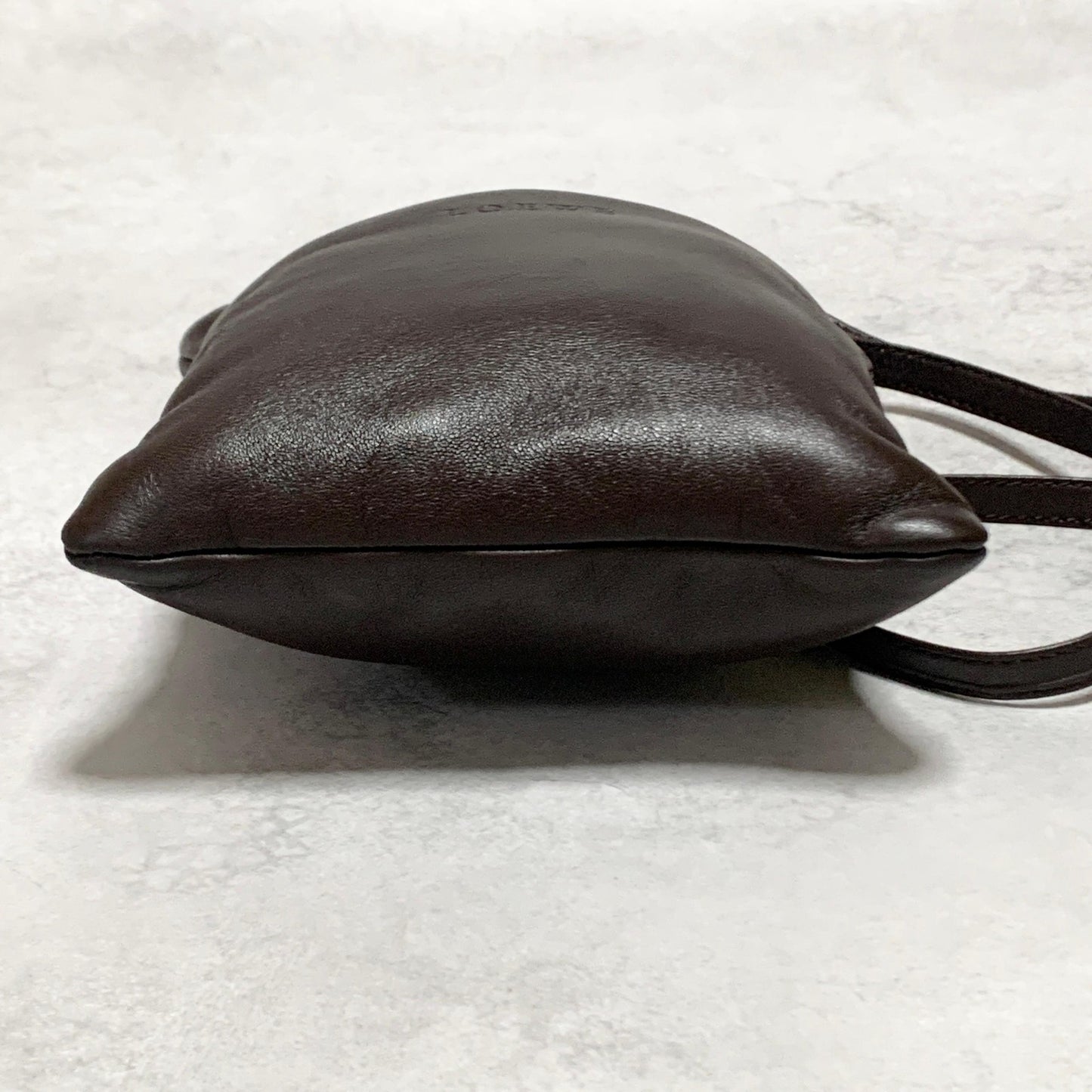 LOEWE Bag Anagram Shoulder Purse Leather Brown Used Women's Authentic
