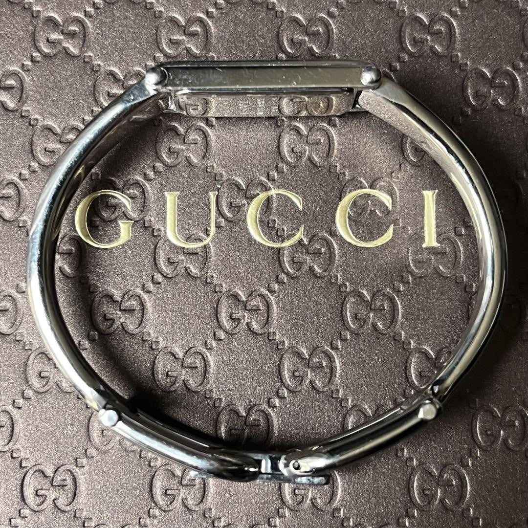 GUCCI 1500L Quartz Watch Wristwatch GG Silver Women's Authentic