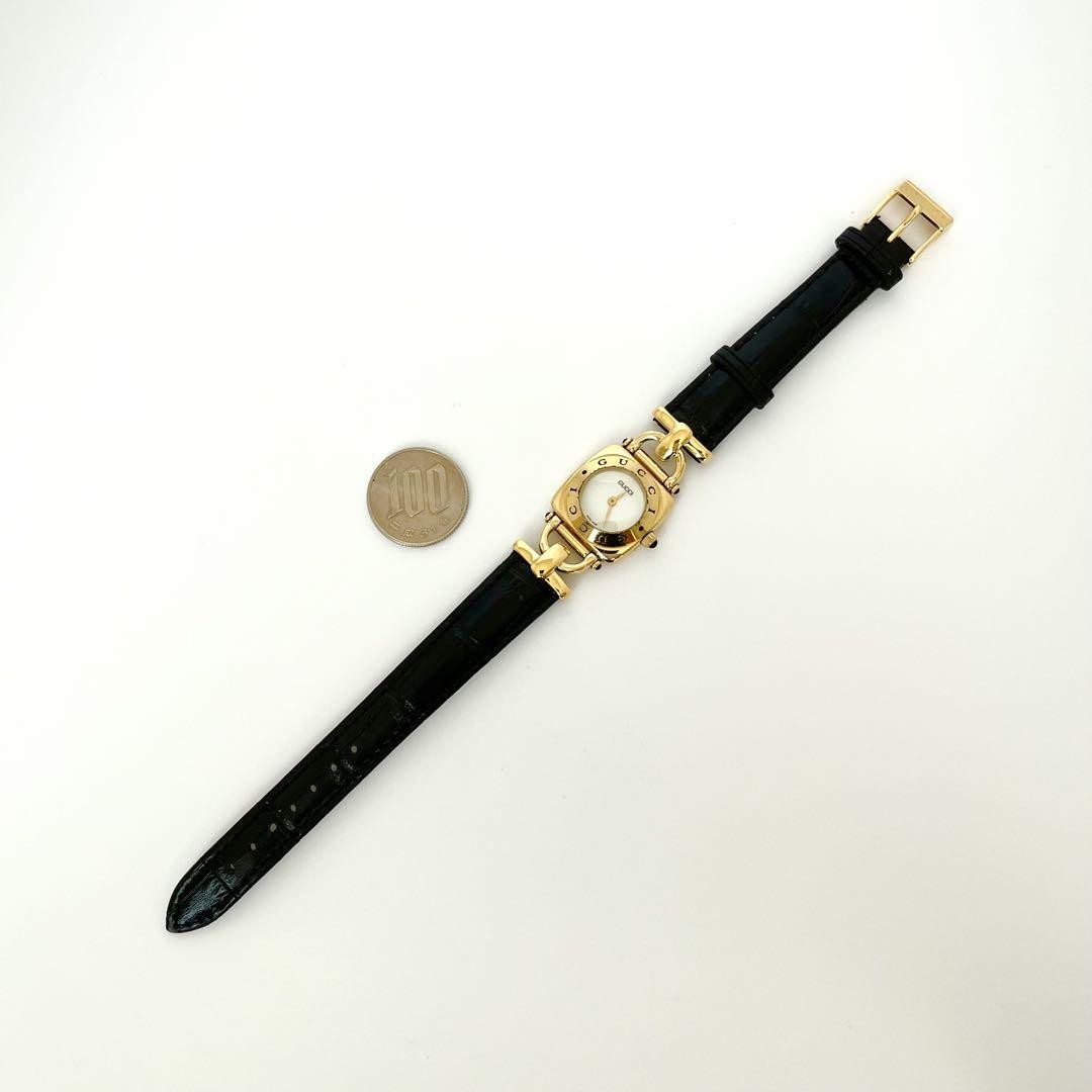 GUCCI 6300L Quartz Watch Wristwatch Gold Women's Authentic