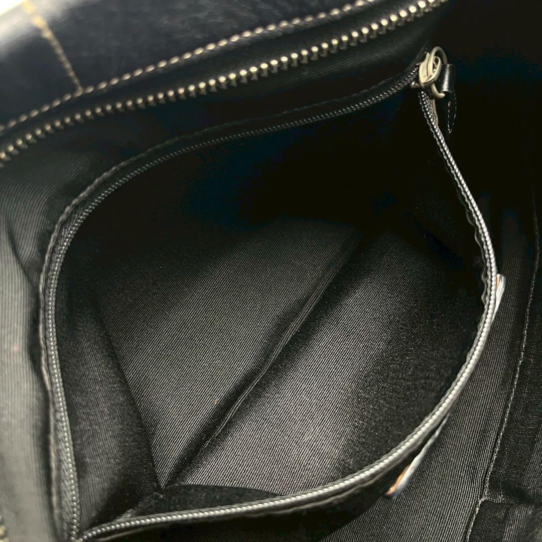 COACH Shoulder Bag Purse 2way Leather Black Authentic