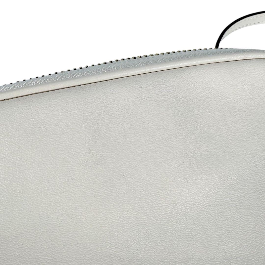 COACH Shoulder Camera Bag Purse 26953 Leather Cream Authentic