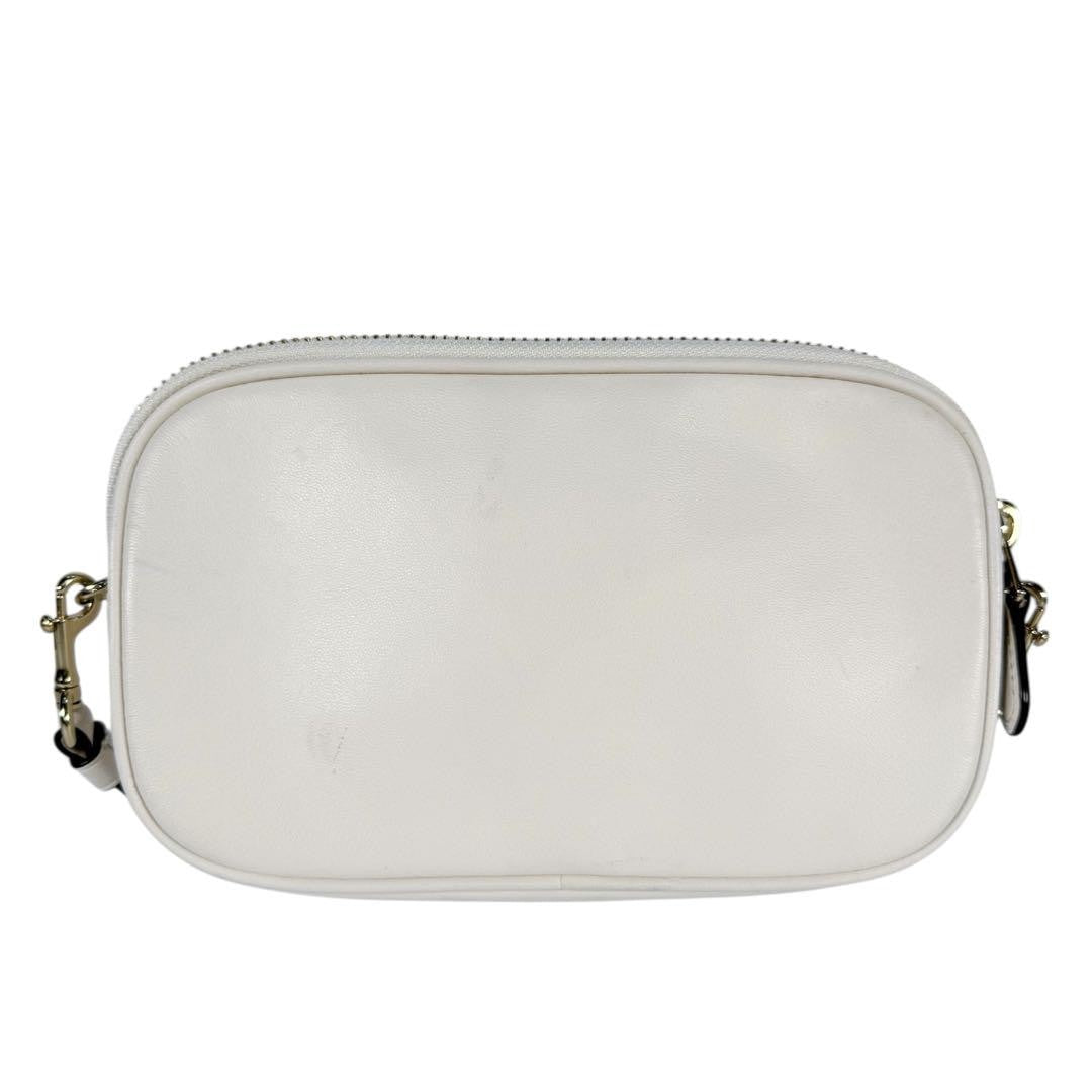 COACH Shoulder Camera Bag Purse 26953 Leather Cream Authentic