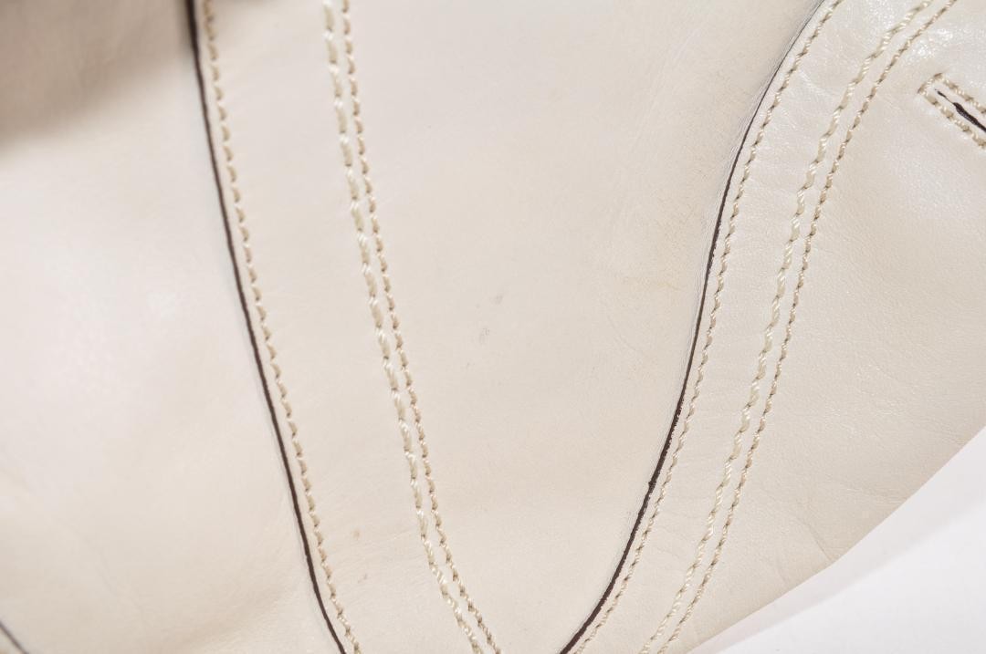 COACH Shoulder Bag Purse White Authentic