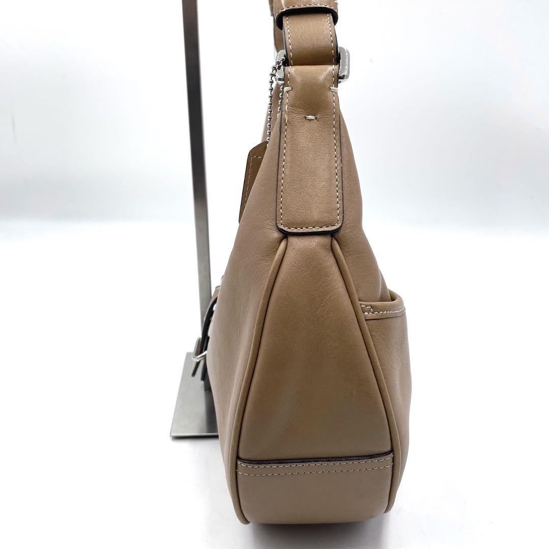 COACH Shoulder Bag Purse 7548 Leather Brown Authentic