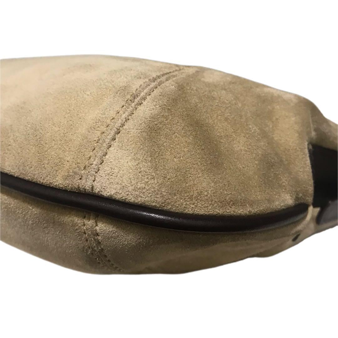 COACH Shoulder Bag Purse Soho Suede Brown Authentic