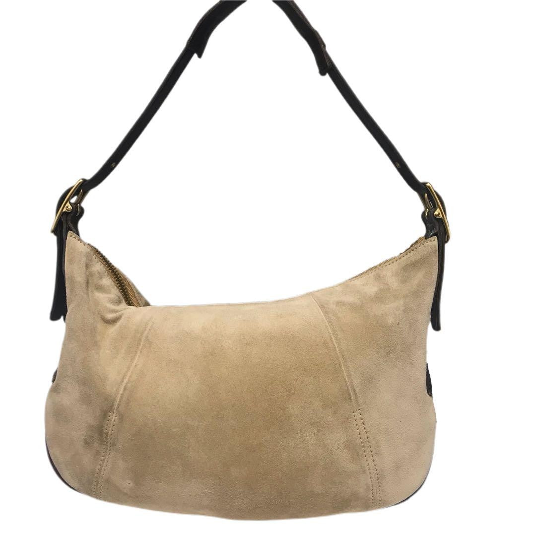 COACH Shoulder Bag Purse Soho Suede Brown Authentic