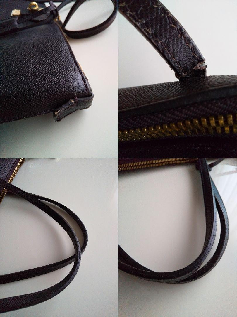 Dolce & Gabbana Hand Bag Tote Purse Leopard Leather Dark Brown Authentic