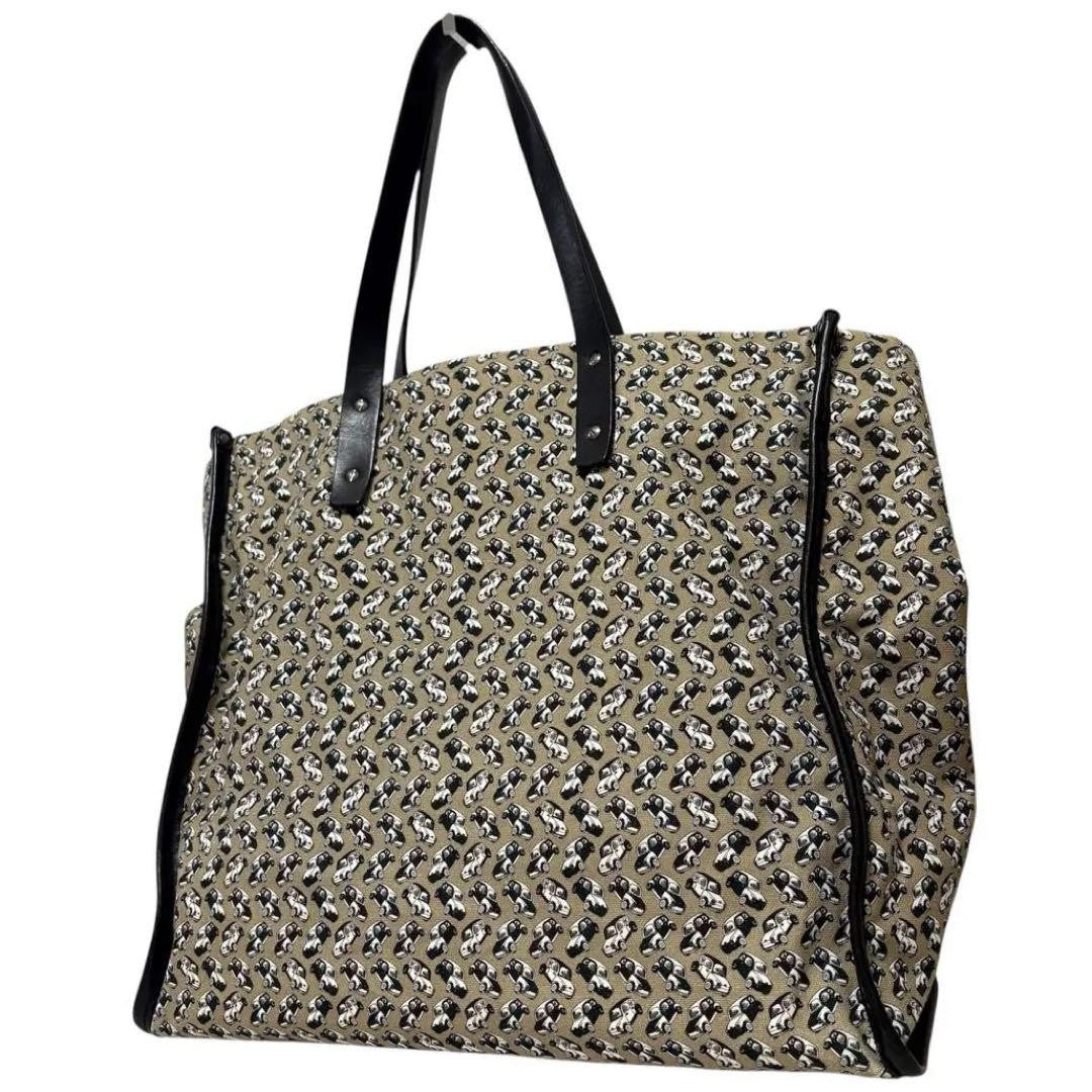 Dolce & Gabbana Hand Bag Tote Purse Beige Authentic