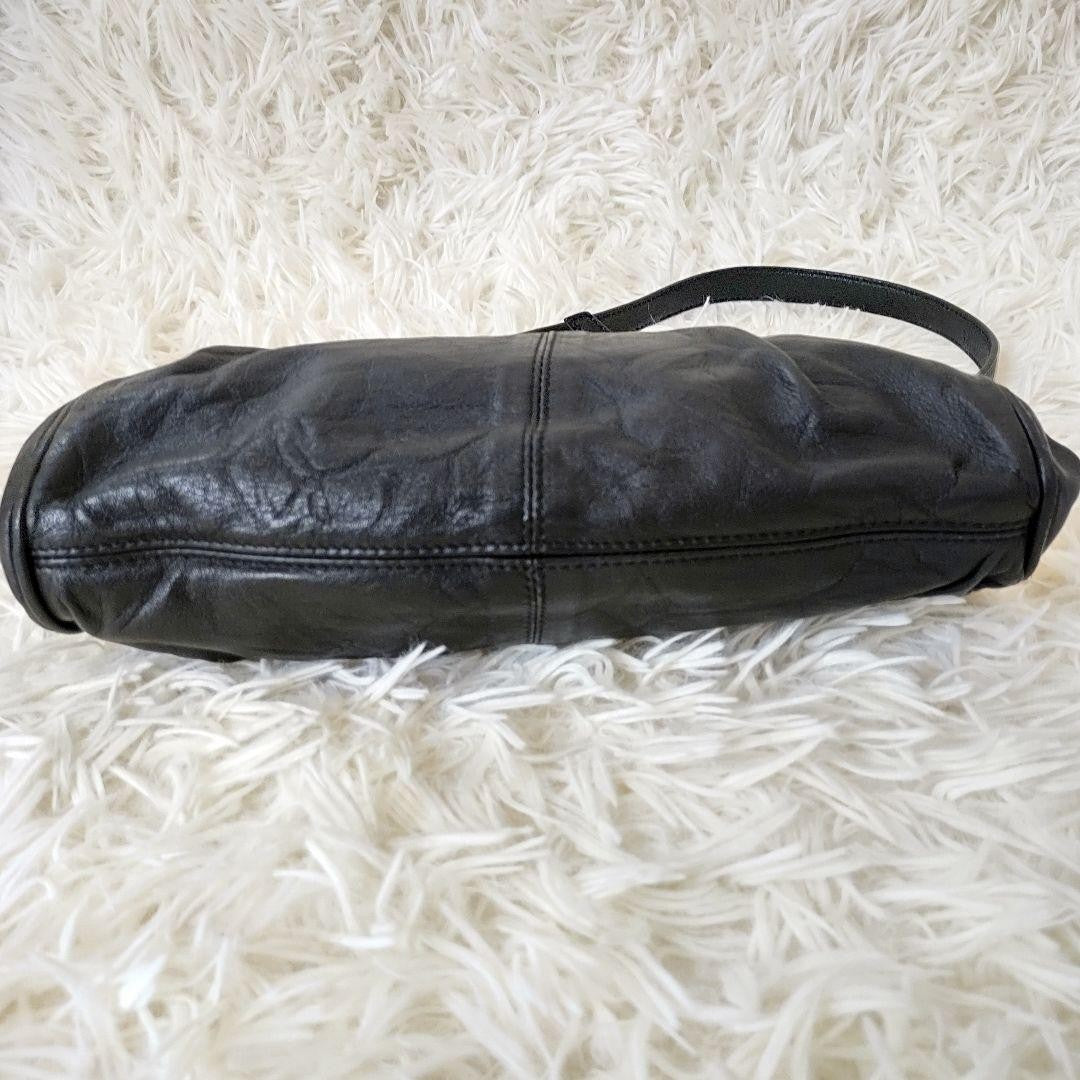 Dolce & Gabbana Shoulder Bag Purse Leather Black Authentic