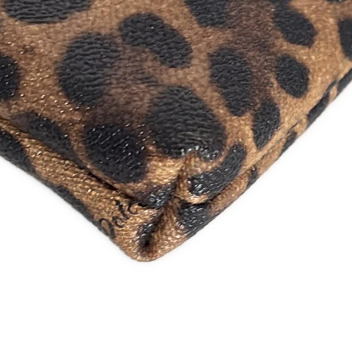 Dolce & Gabbana Hand Bag Tote Purse Leopard Brown Black Authentic