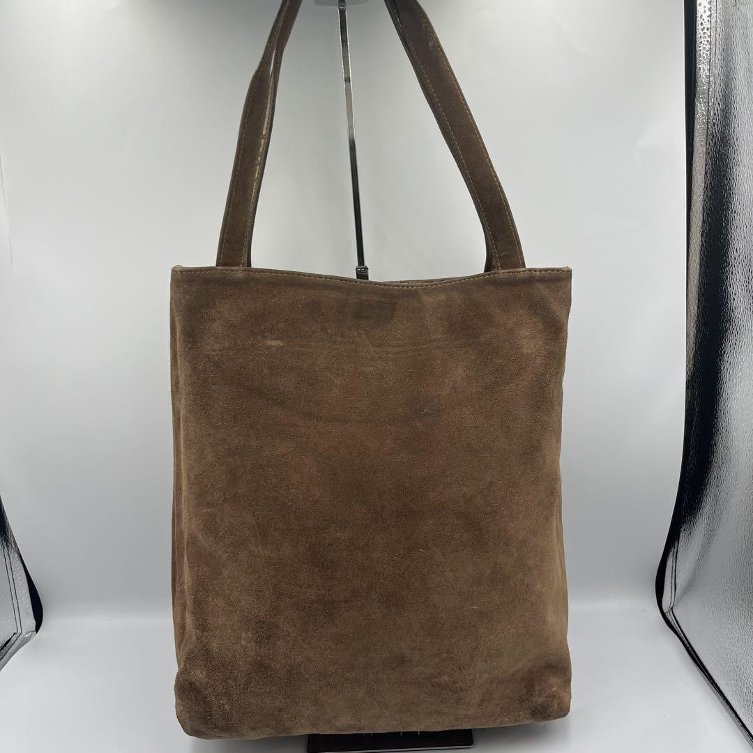 GIVENCHY Hand Bag Tote Purse 2way 4G Canvas Suede Brown Authentic