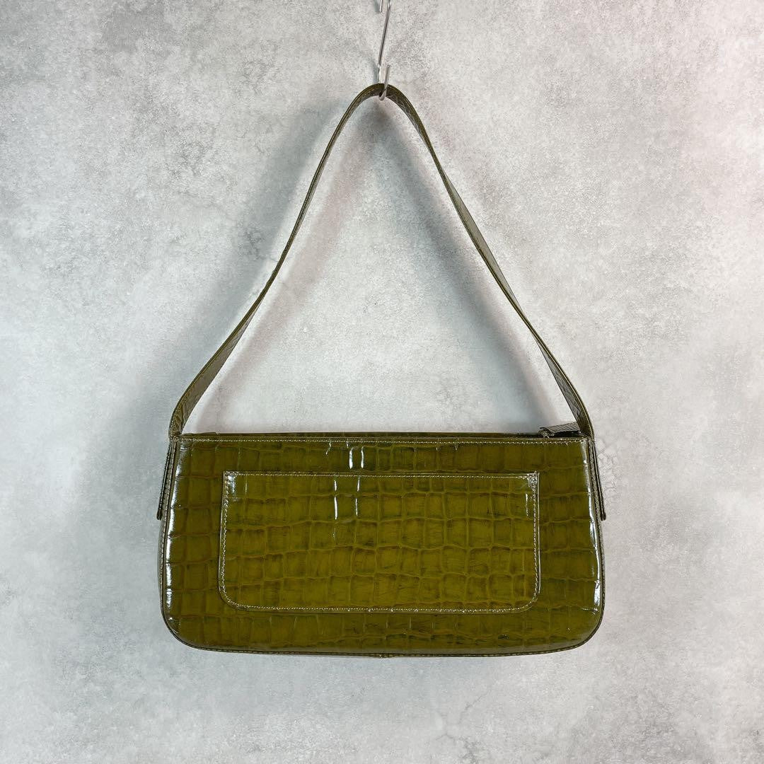 GIVENCHY Shoulder Bag Purse Khaki Green Authentic