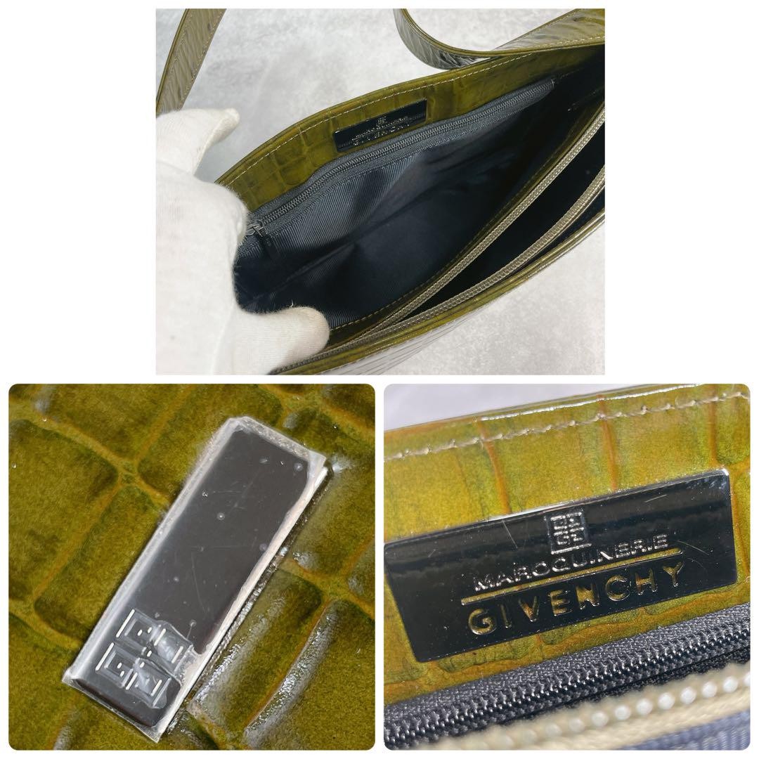 GIVENCHY Shoulder Bag Purse Khaki Green Authentic