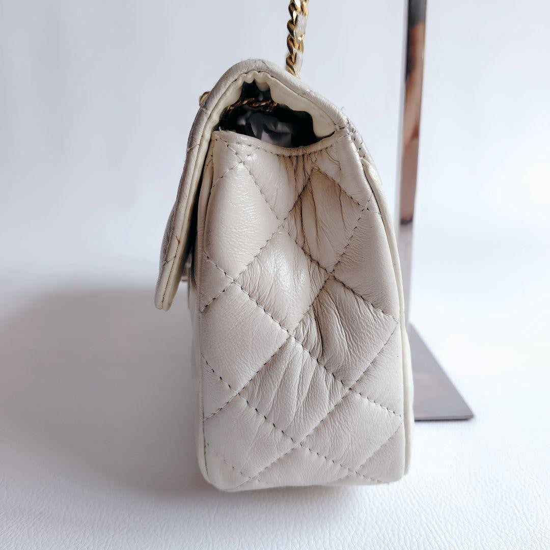 GIVENCHY Shoulder Bag Purse Chain 4G Leather Authentic